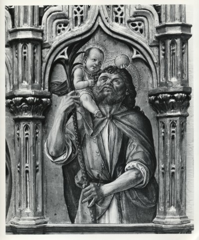 Museum of Fine Arts, Boston — Det. from Altarpiece. St. Christopher. B. Vivarini — particolare